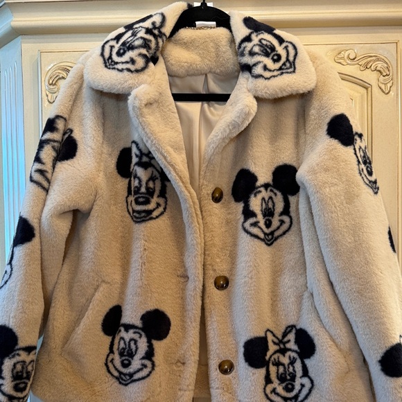 NWT - Mickey and Mini Feax Fur jacket sz S - Picture 2 of 8